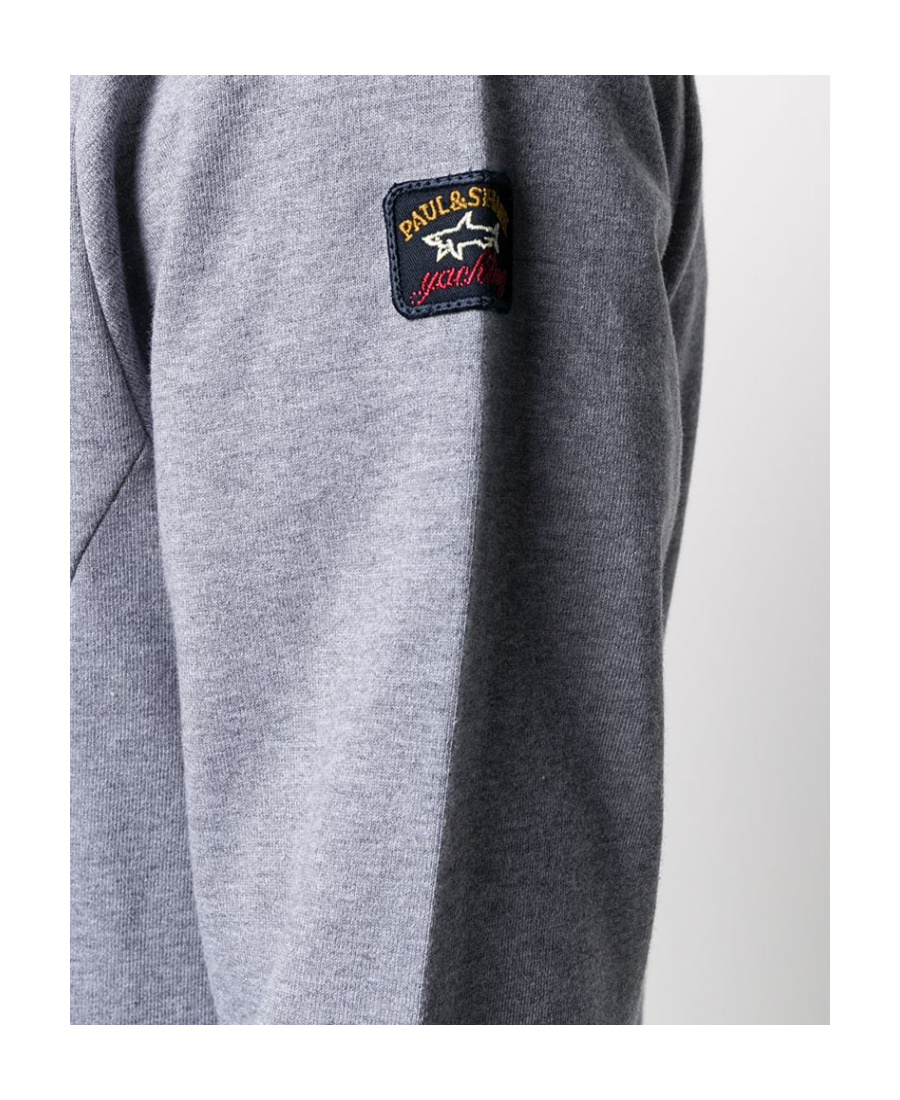 Paul & Shark Drawstring Hoodie In Gray