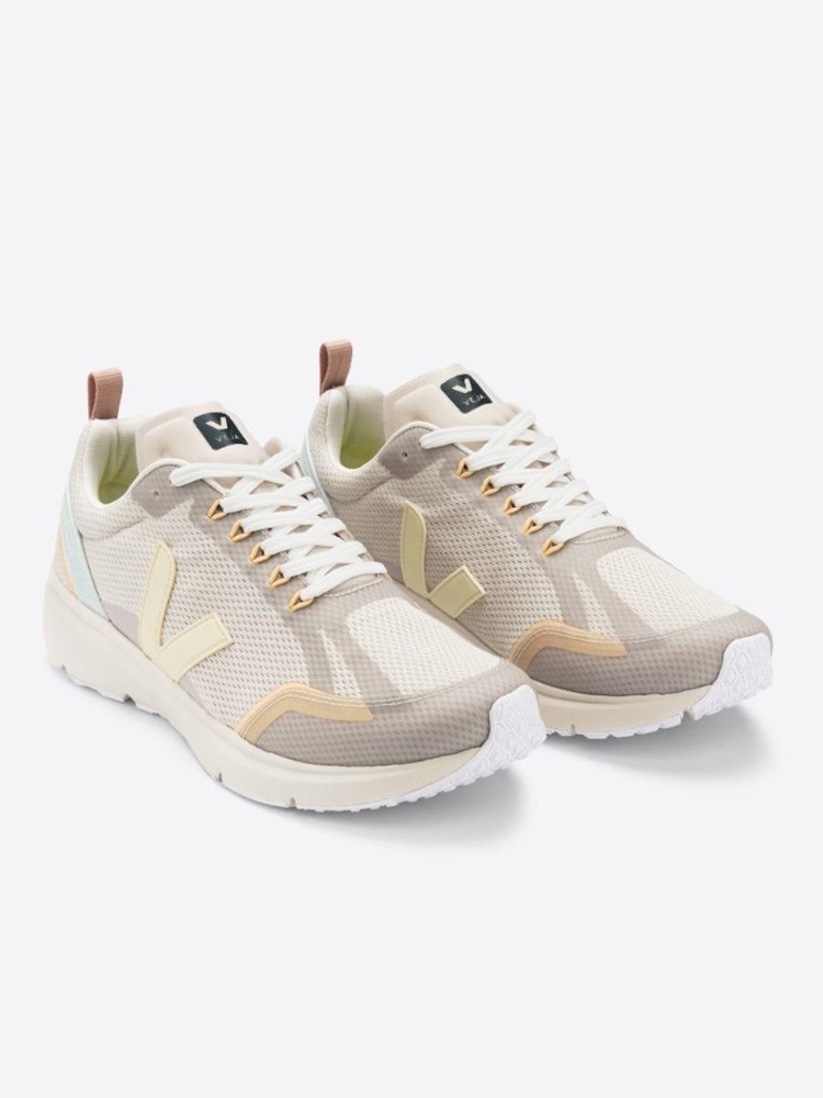 Veja Woman Sneakers Off White Size 5 Textile Fibers In Nude