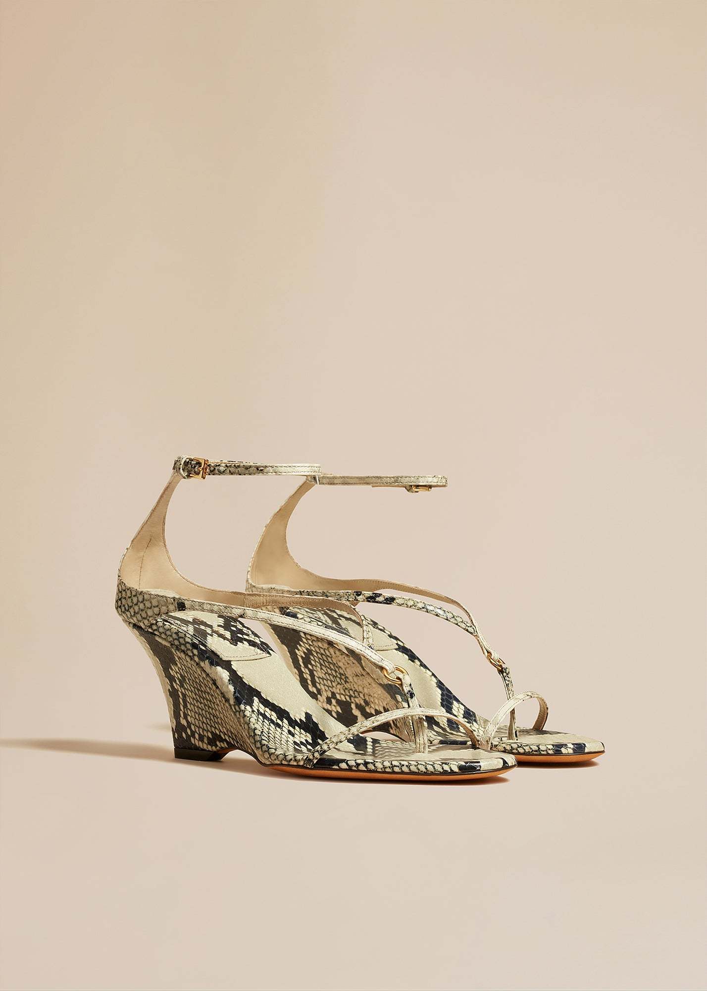 Khaite Marion 75mm Sandals In Nude