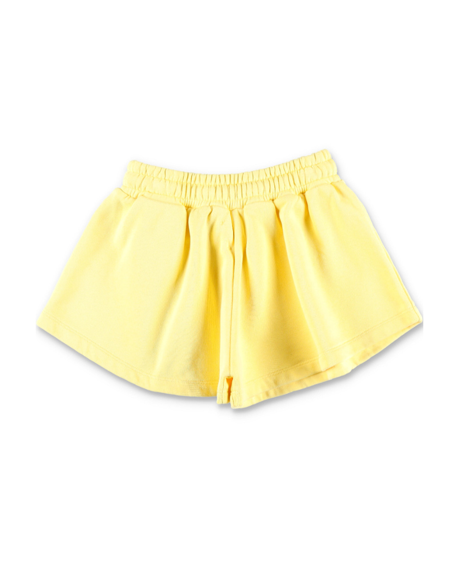 Off-white Logo-print Track Shorts In Yellow