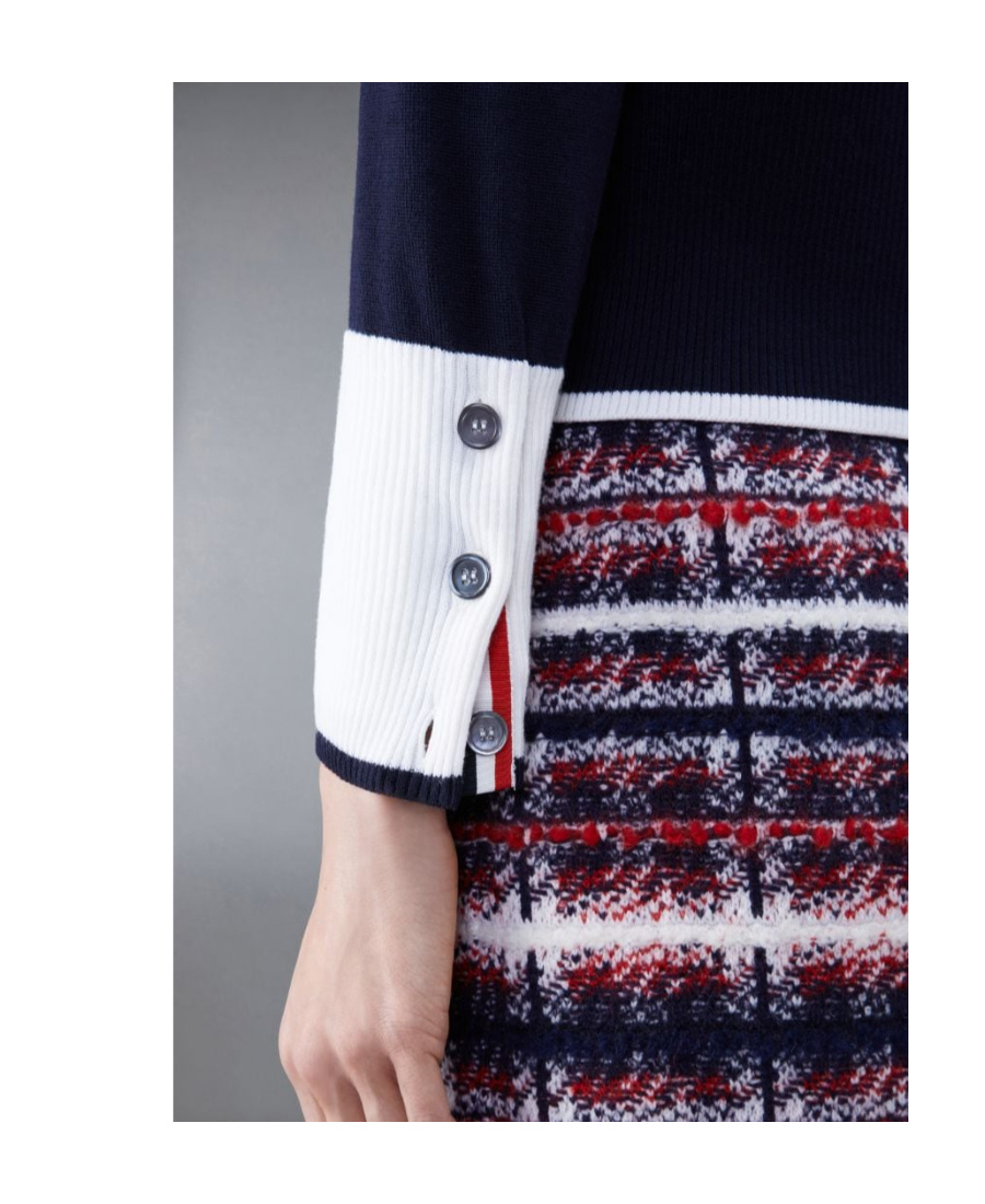 Thom Browne Hector Icon Shawl-collar Cardigan In Navy Blue