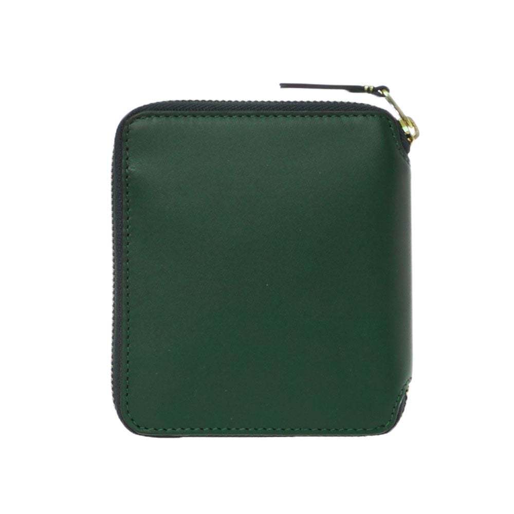 Comme Des Garçons Logo Wallet In Green