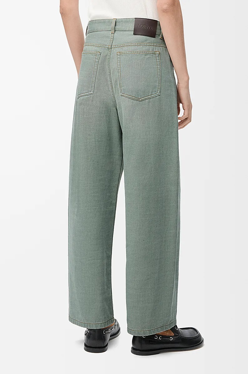 Loewe Five Pocket Jeans In Green