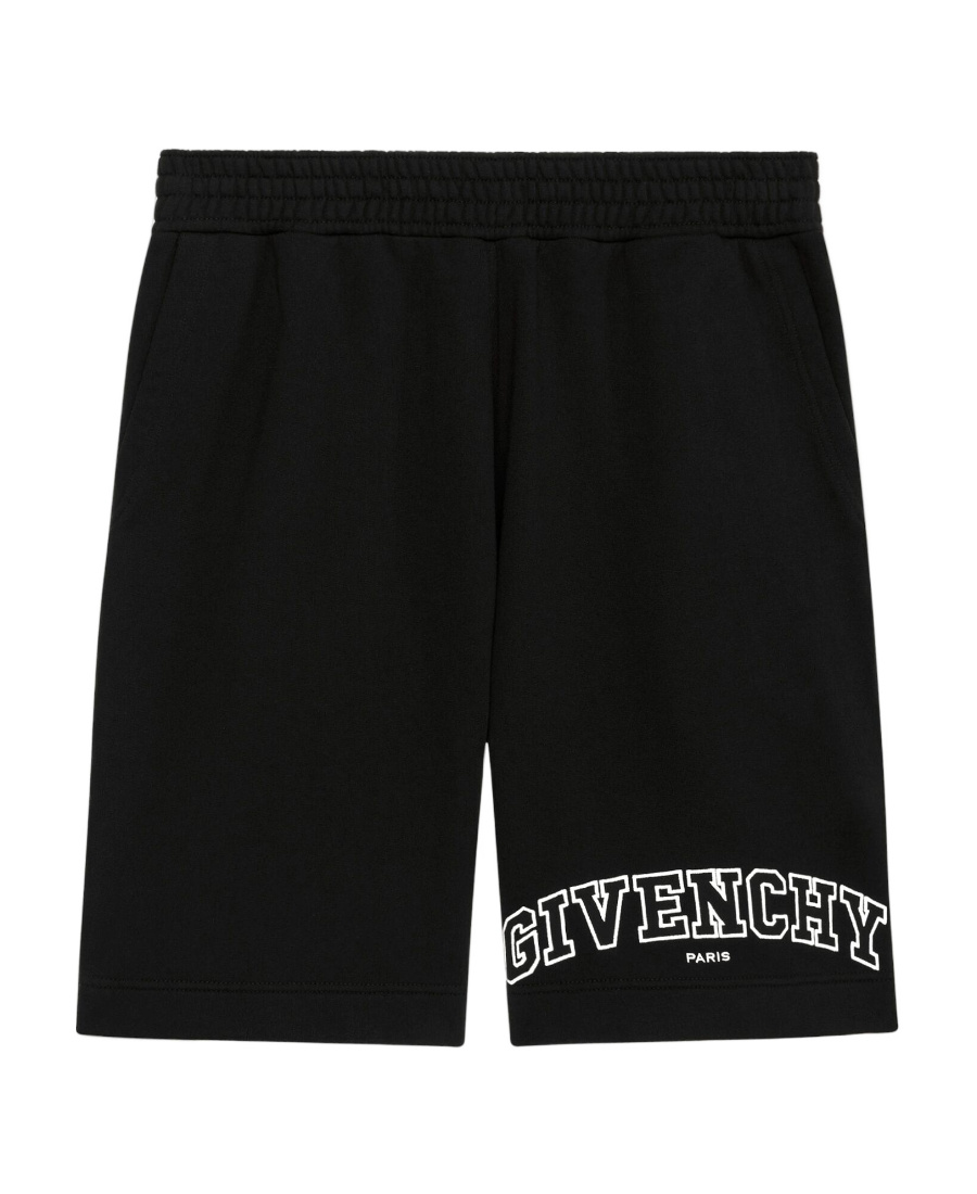Givenchy Elasticated Waistband Knee Length Shorts In Black