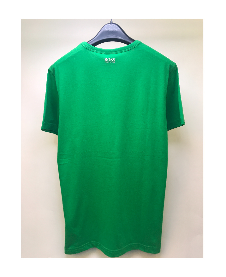 HUGO BOSS LOGO ROUND-NECKED T-SHIRT