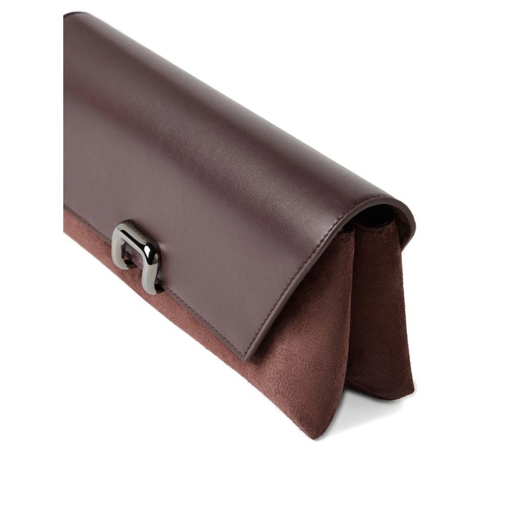 Brunello Cucinelli Logo Clutch In Red