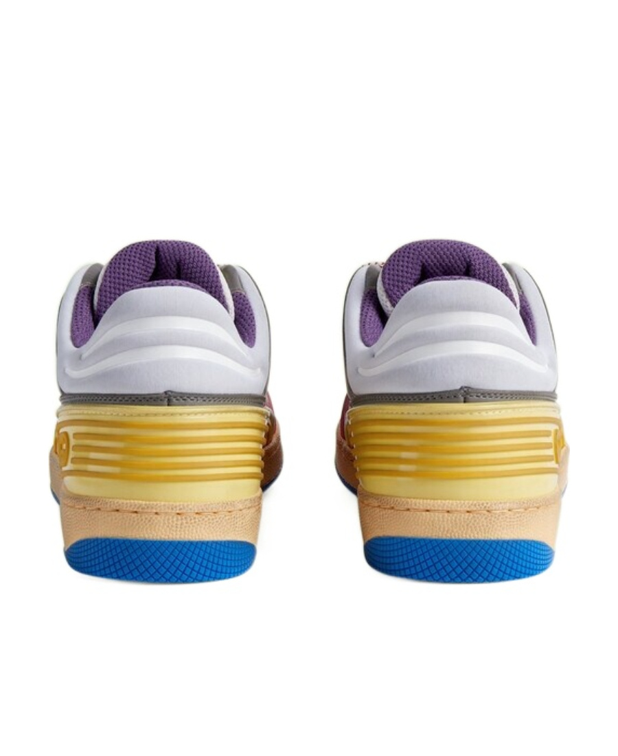 Gucci Basket Panelled Sneakers In Multicolor