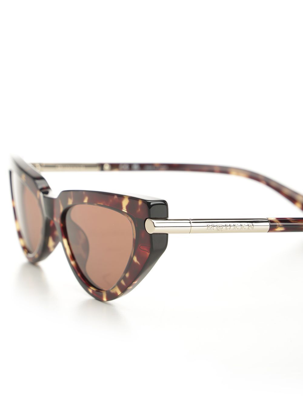 Alexander Mcqueen Acetate Sunglasses In Brown