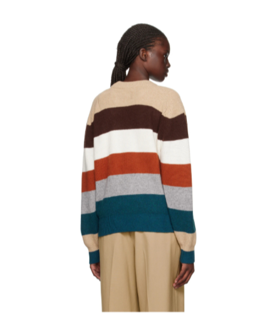 Maison Kitsuné Multicolor Bold Fox Head Sweater In Multicolor