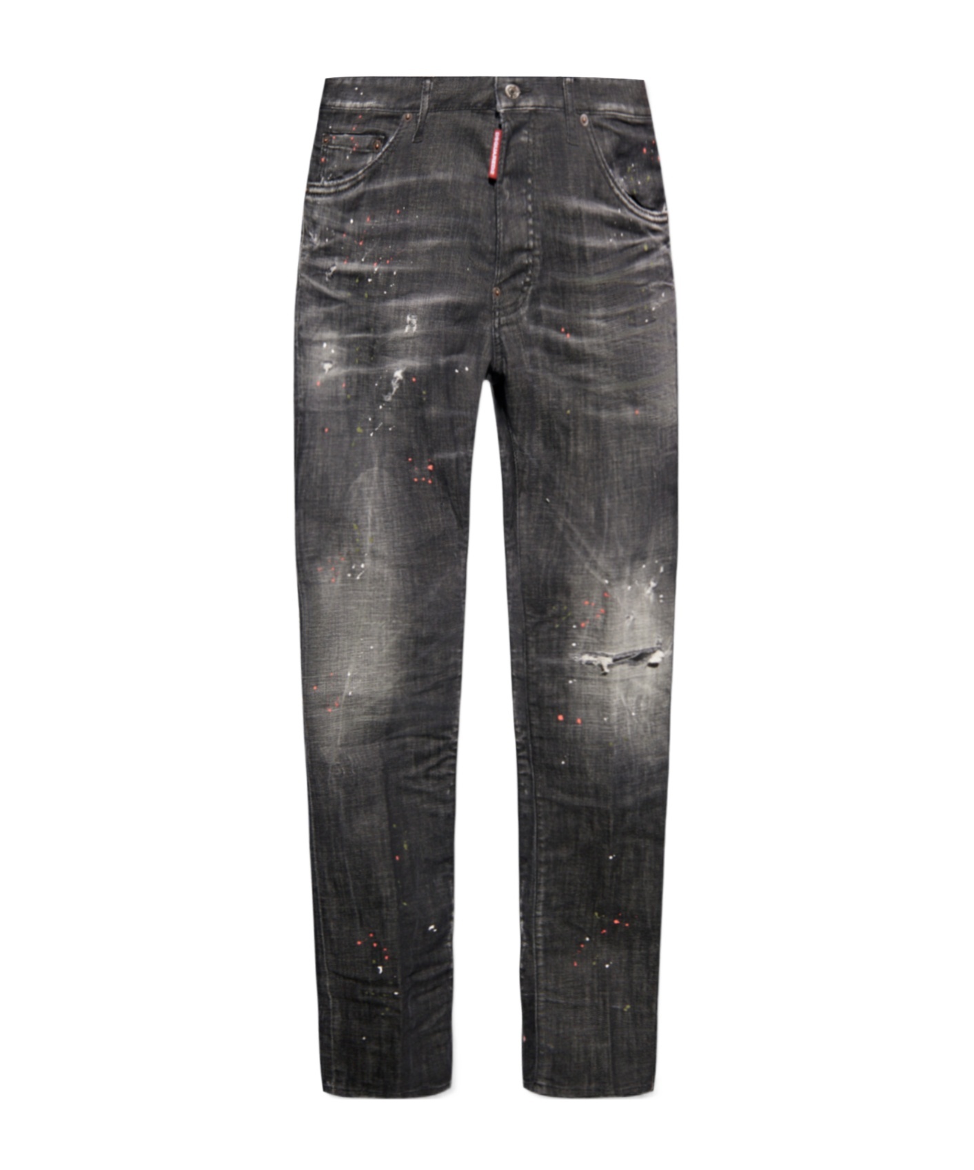 Dsquared2 Tidy Biker Slim-leg Jeans In Gray