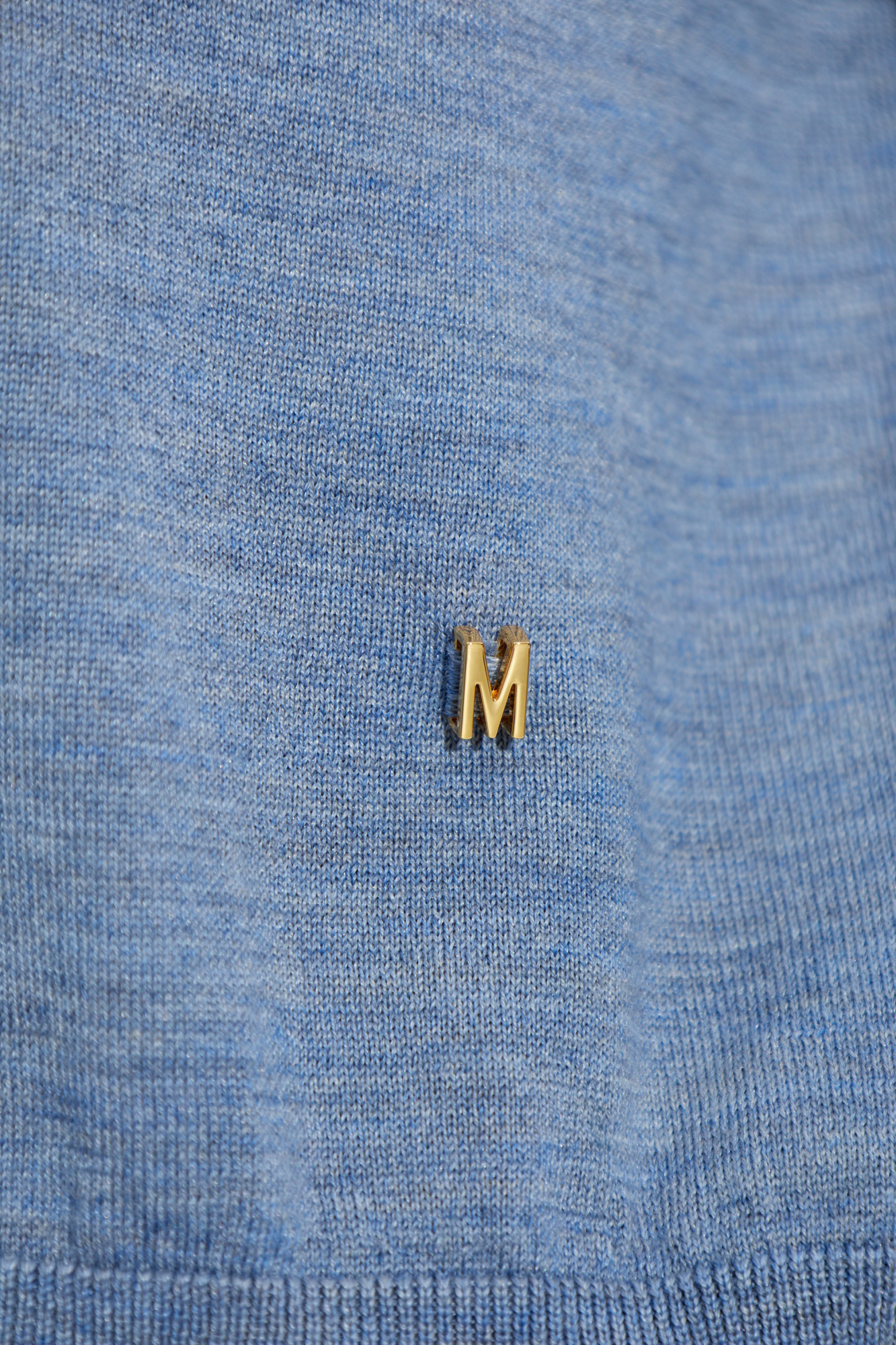 Moschino Virgin Wool Cut-out Cardigan In Blue