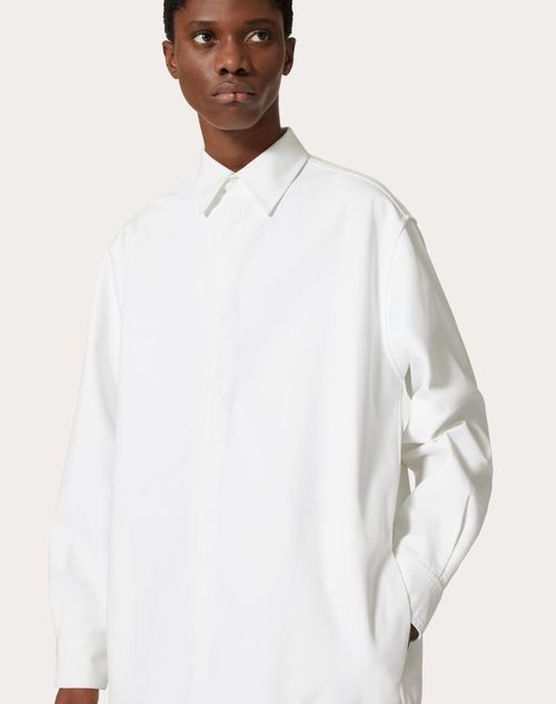 Valentino Toile Iconographe Poplin Shirt In White