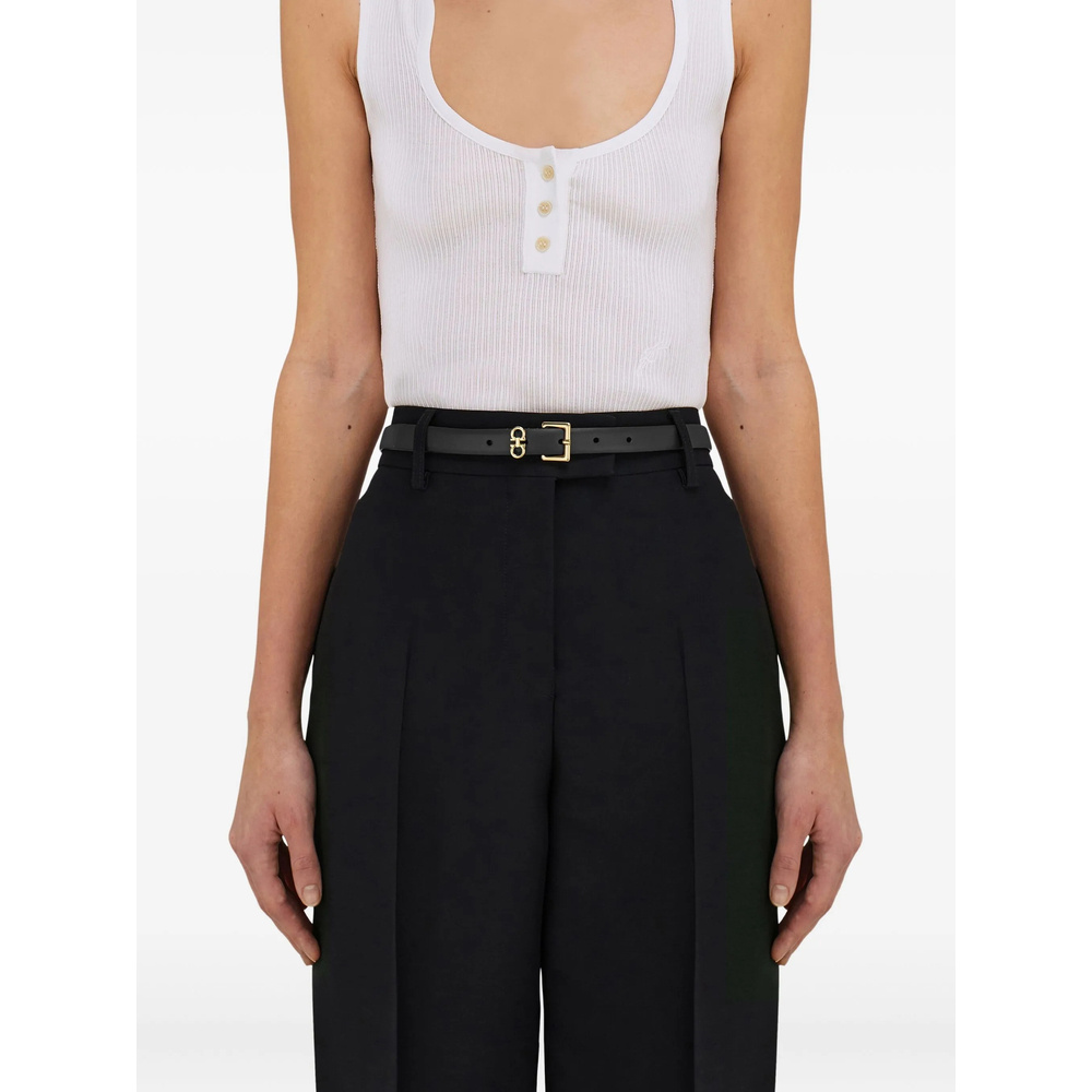 Ferragamo Fixed Belt With Double Gancini