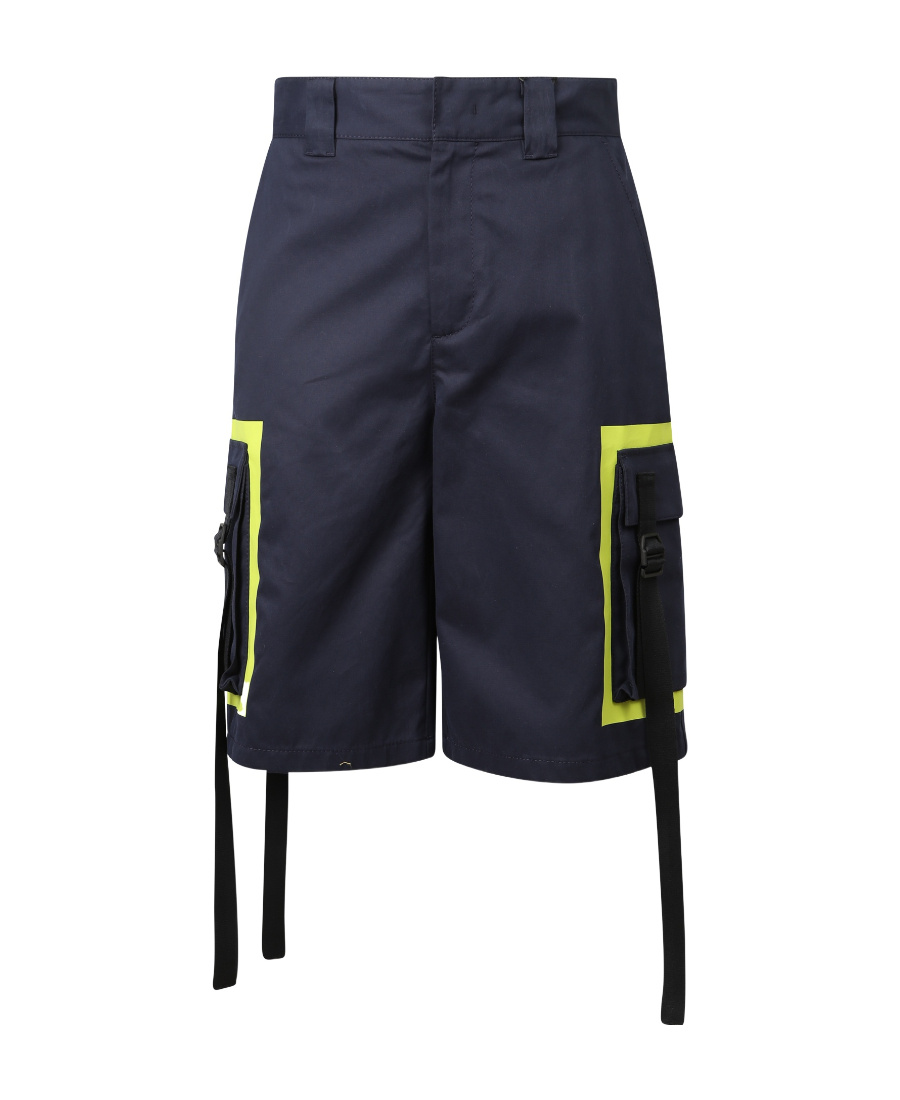 Msgm Tassel-detail Knee-length Shorts In Black