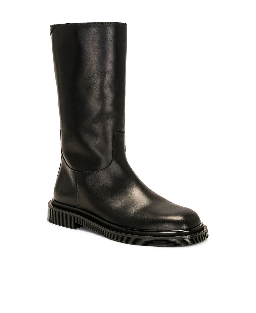 The Row Ranger Tubo Leather Boots In Black