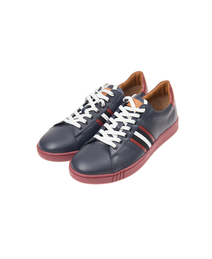 Bally Logo Casual Sports Shoes In Multicolor
