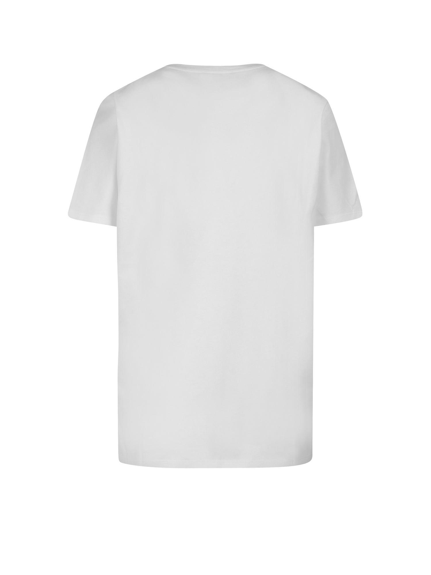 Balmain Logo Print Crewneck T-shirt In White
