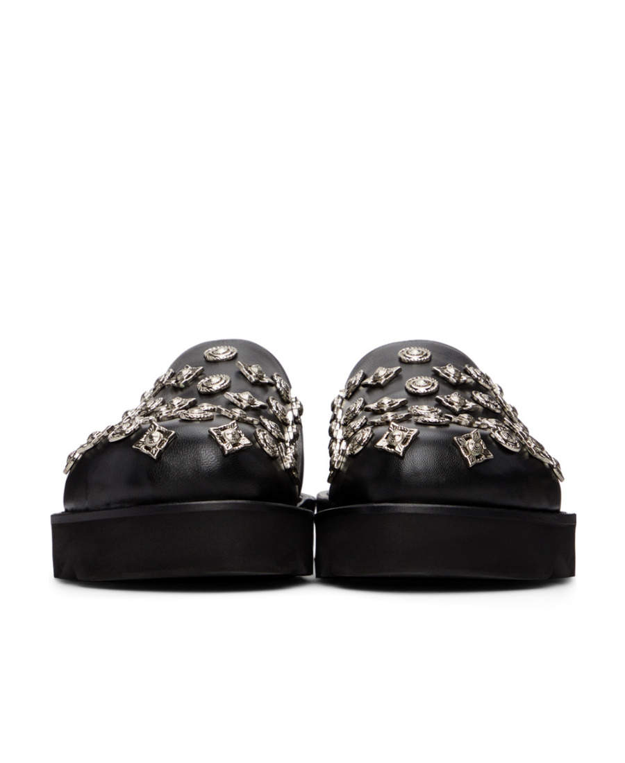 Shop Toga Logo Muller Shoes In Black