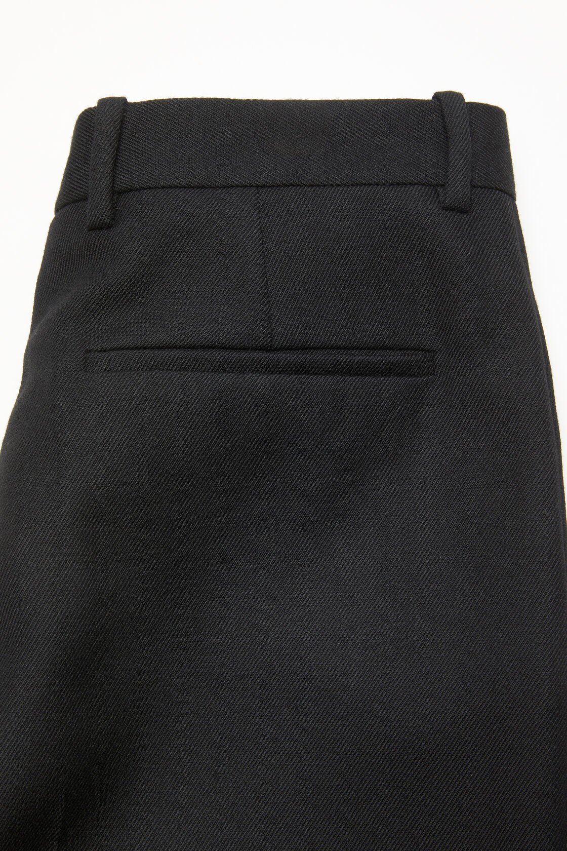 Acne Studios Belt-loop Wool Shorts In Black