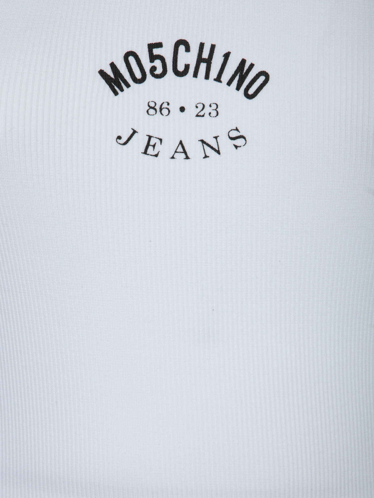Moschino Jeans Sleeveless Crewneck Dress In White
