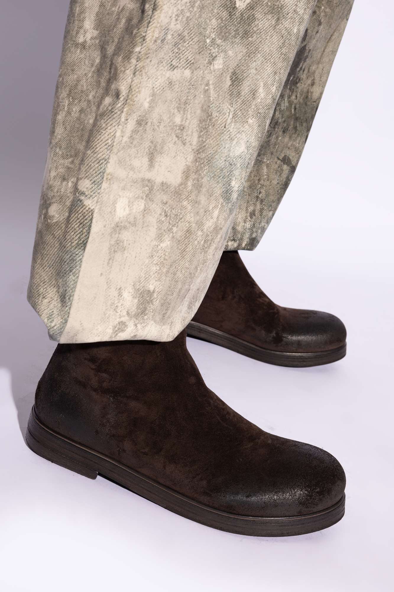 Marsèll Round-headed Boots In Black
