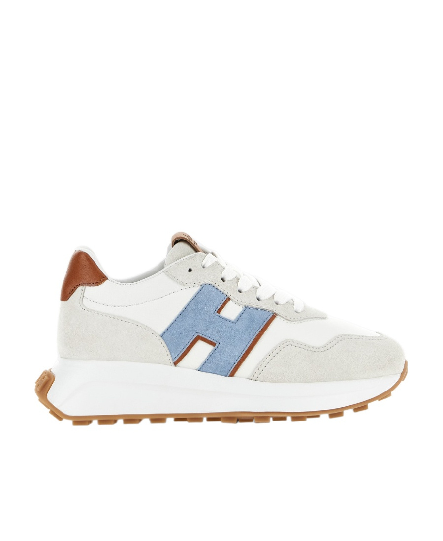 Hogan H641 Laced H Patch Sneakers In White