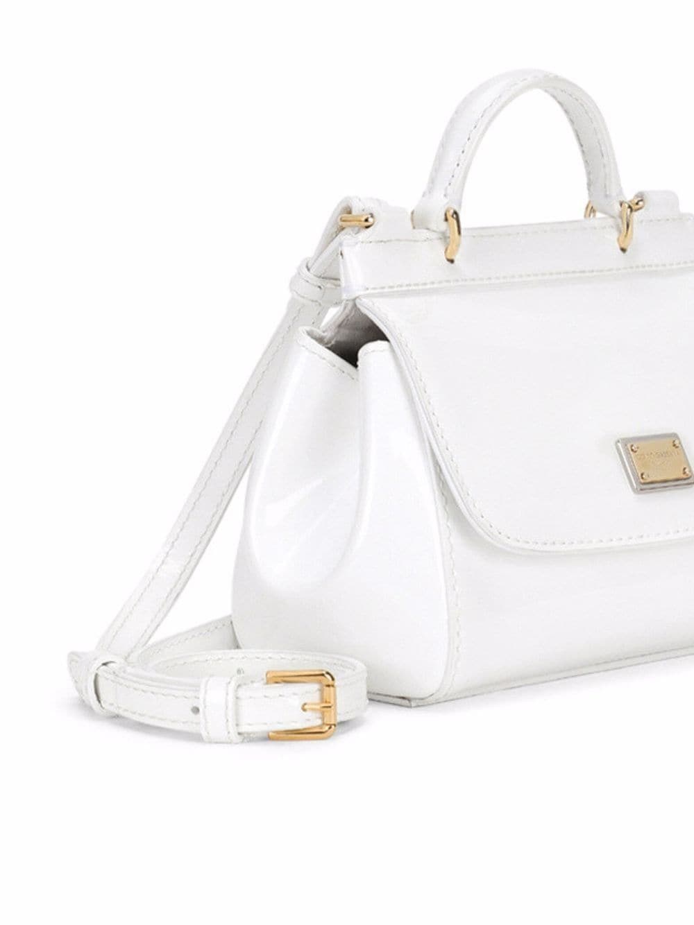 Dolce & Gabbana Kids White Mini Sicily Bag In White