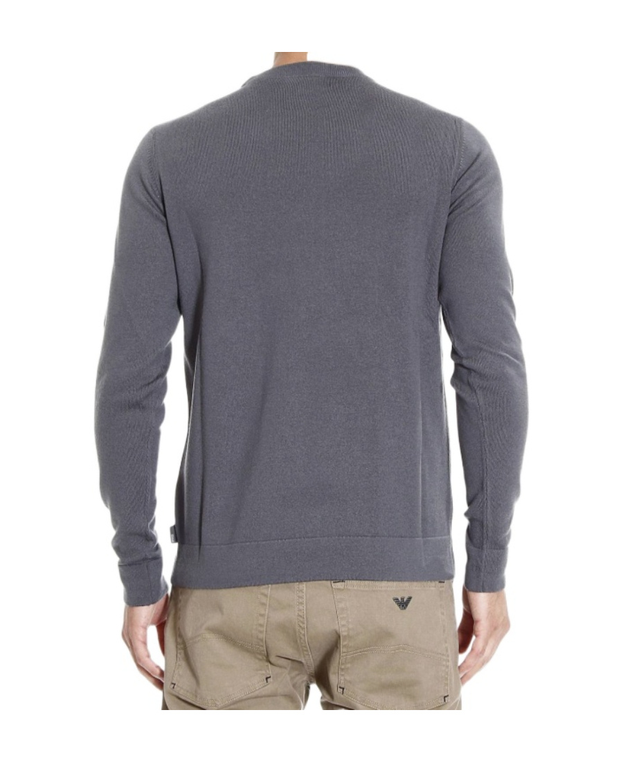 Armani Collezioni Printed Pattern Pullover In Black