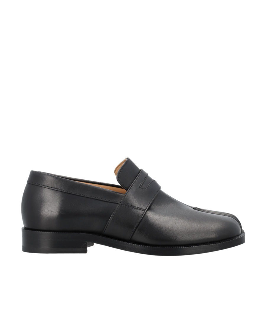 Shop Maison Margiela Low-heel Tabi Loafers In Black