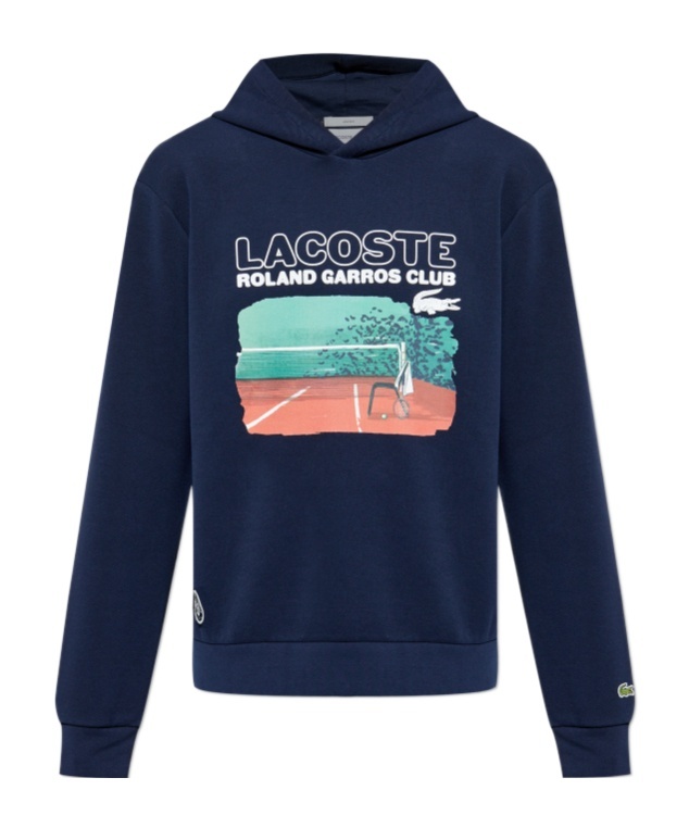Lacoste X Roland Garros Graphic-print Hoodie