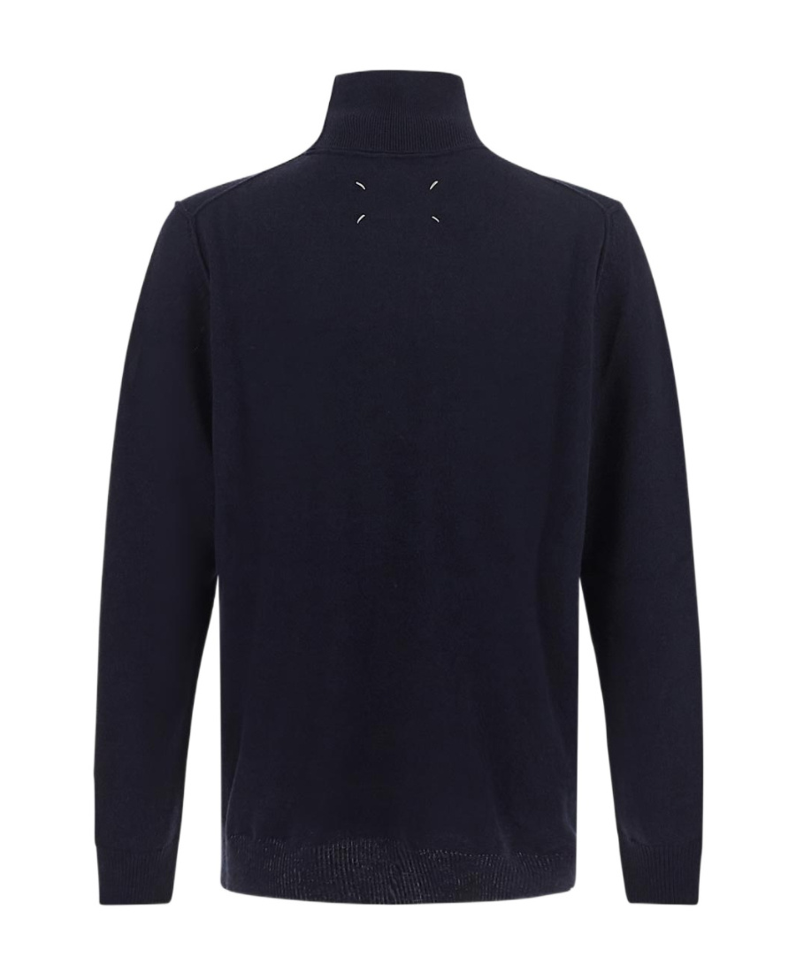 Maison Margiela Roll Neck Cashmere Sweater In Black