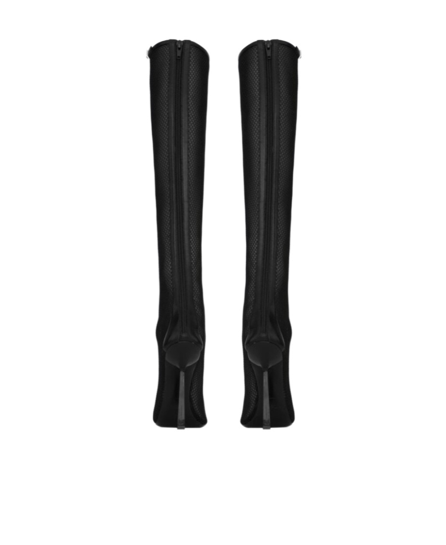 Saint Laurent Oxalis Leather Boots In Black