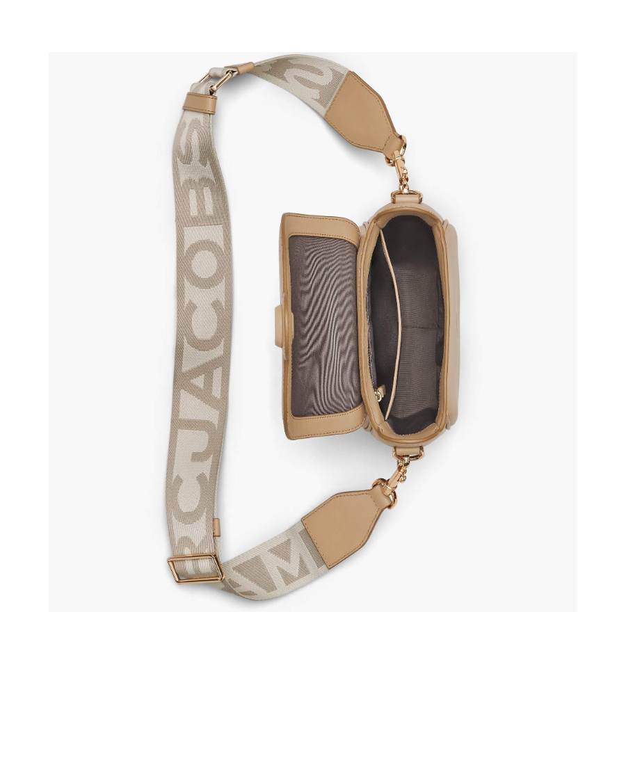 Shop Marc Jacobs The Covered J Marc Saddle Bag In Nude