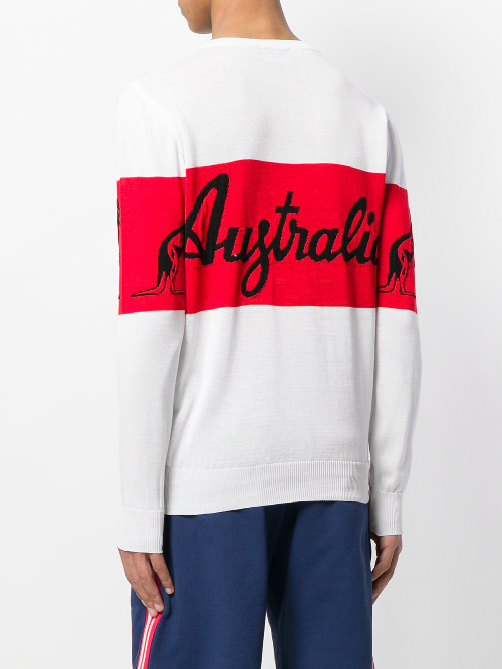 Gcds Logo Knitted Pullover In Red