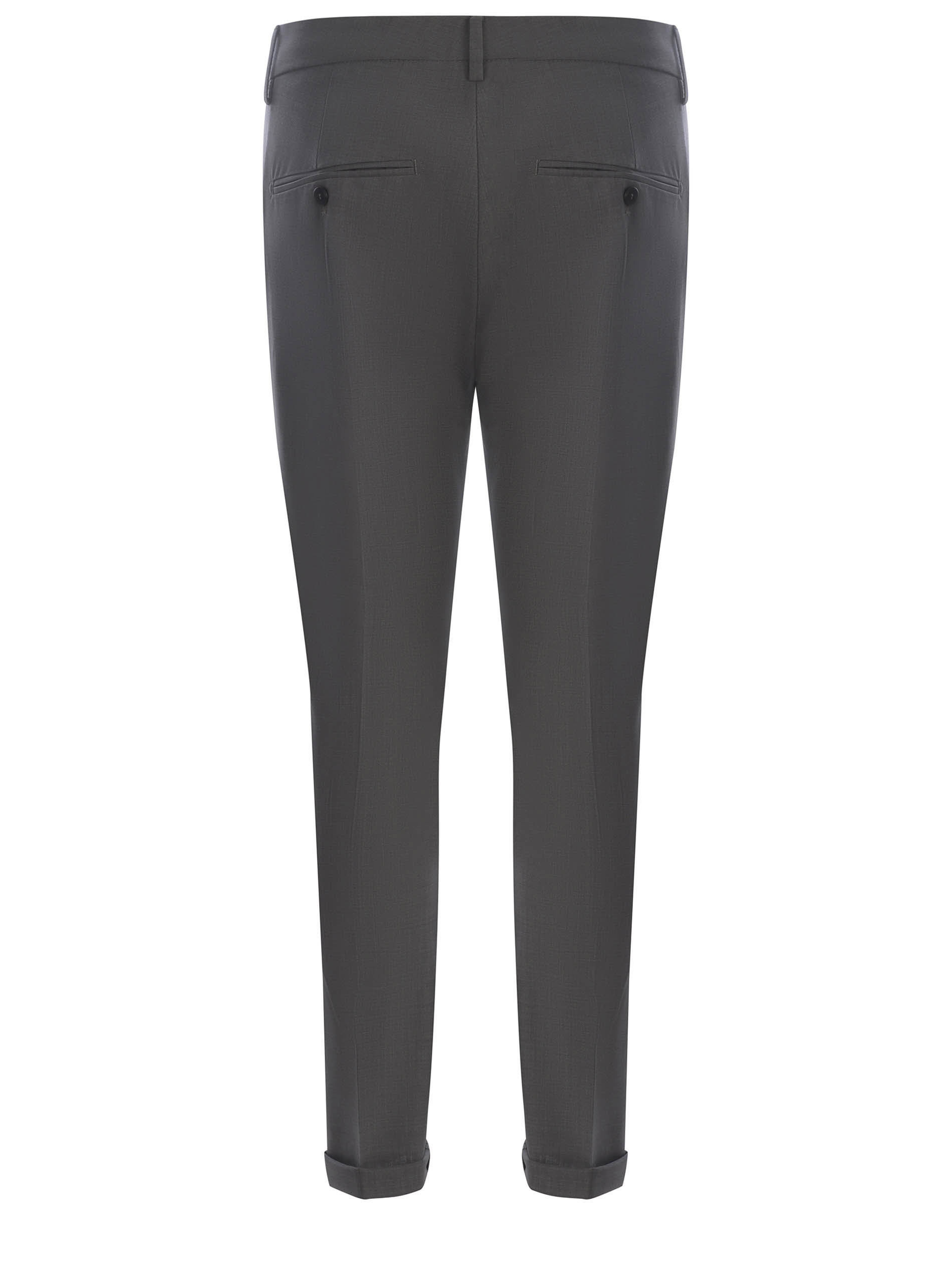 Dondup Concealed Trousers In Gray