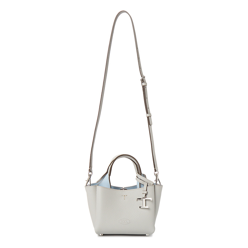 Tod's Logo Shoulder Bag In White