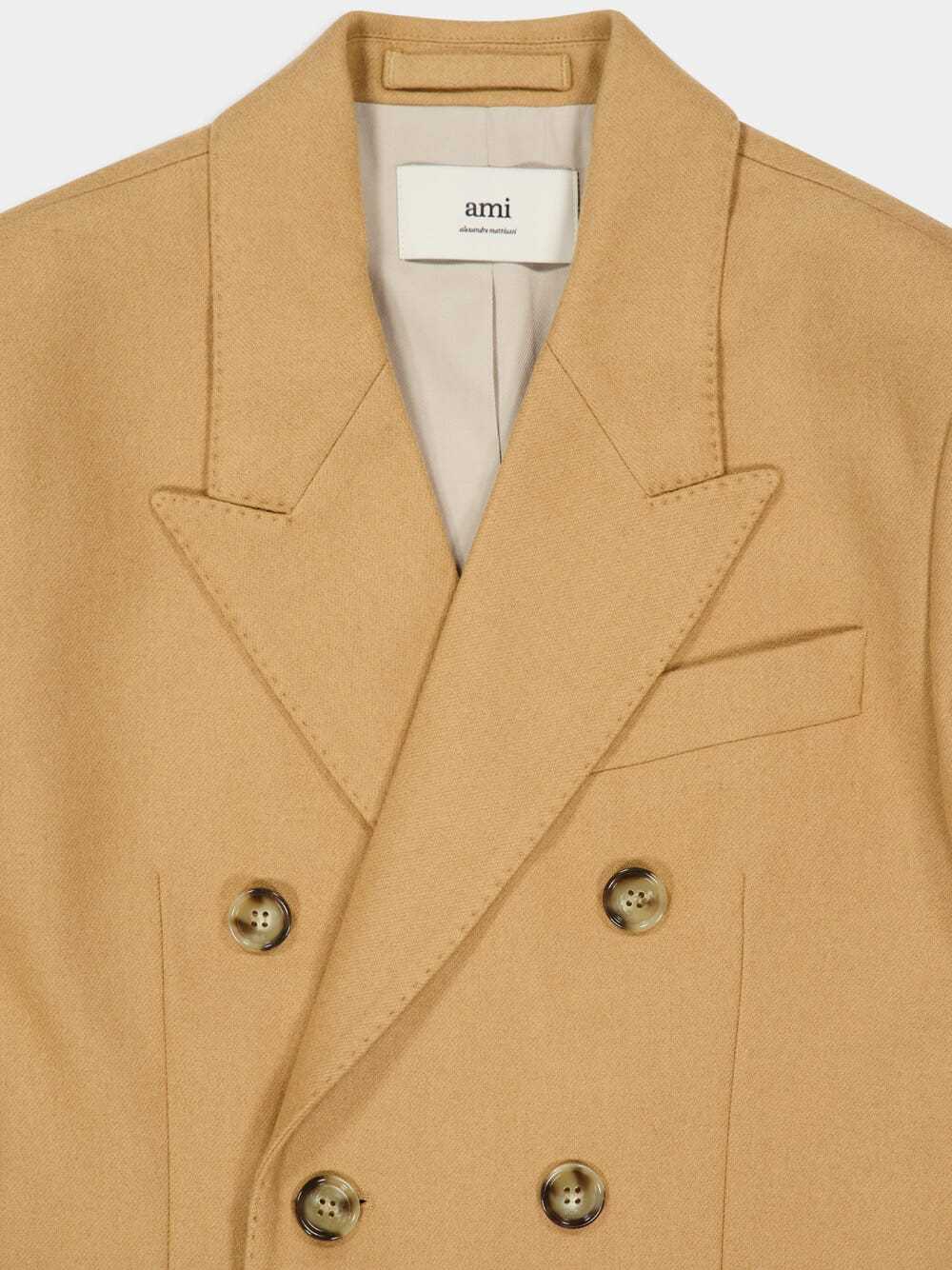 Ami Alexandre Mattiussi Double-breasted Blazer In Brown