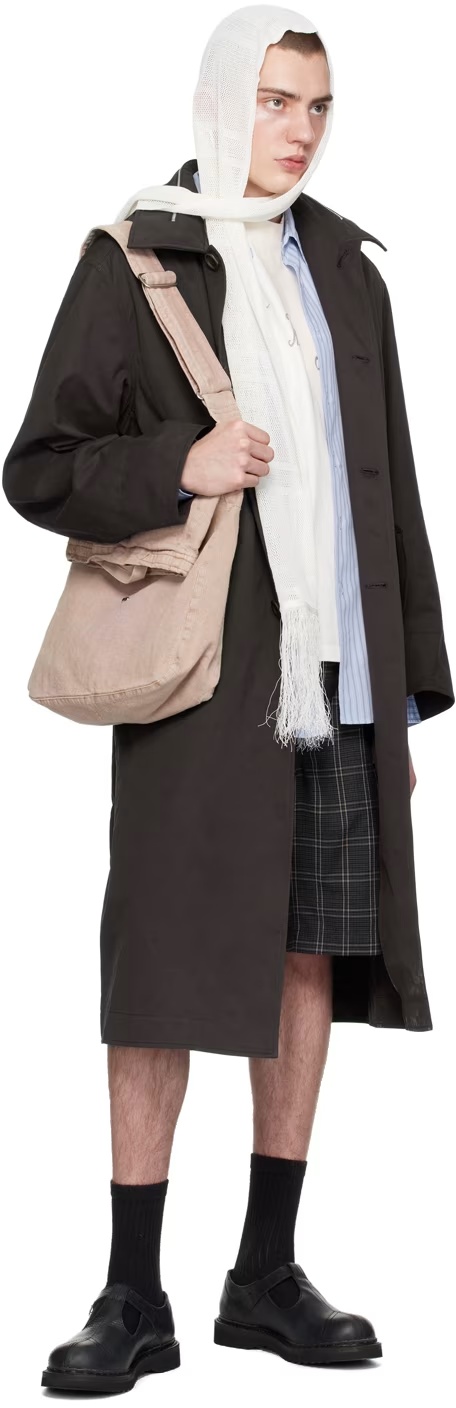 Our Legacy Open-knit Fringed Scarf In White