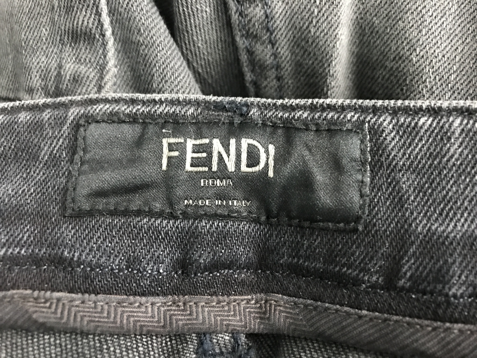 Fendi Belt Loop With Jeans In Black