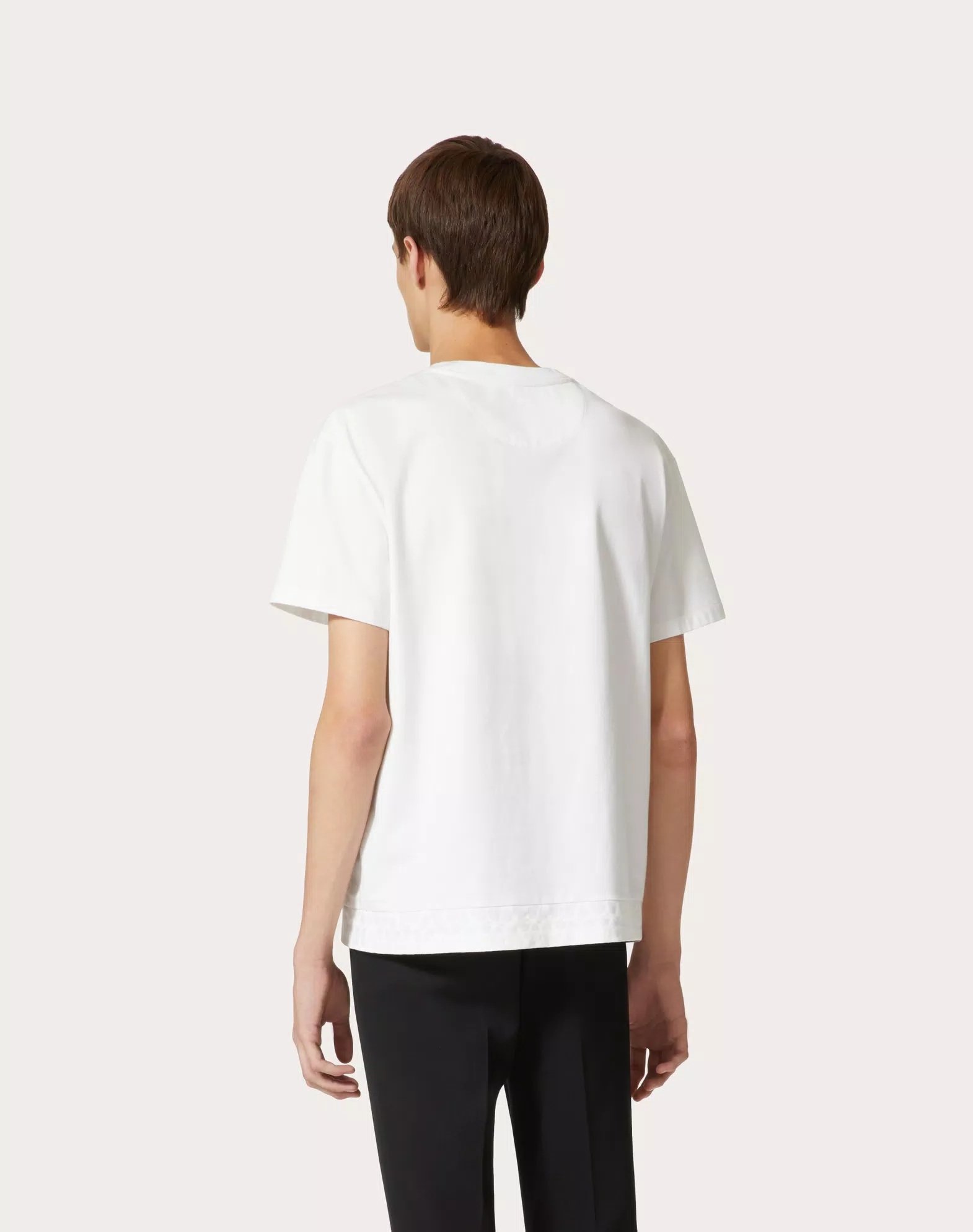 Valentino T Shirt With Toile Iconographe Detail In White
