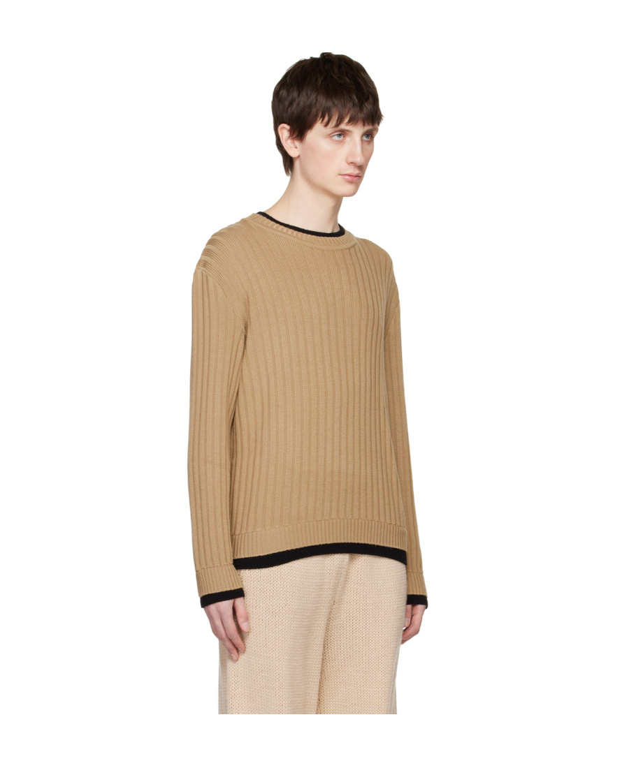 Moschino Laminated Sweater In Nude