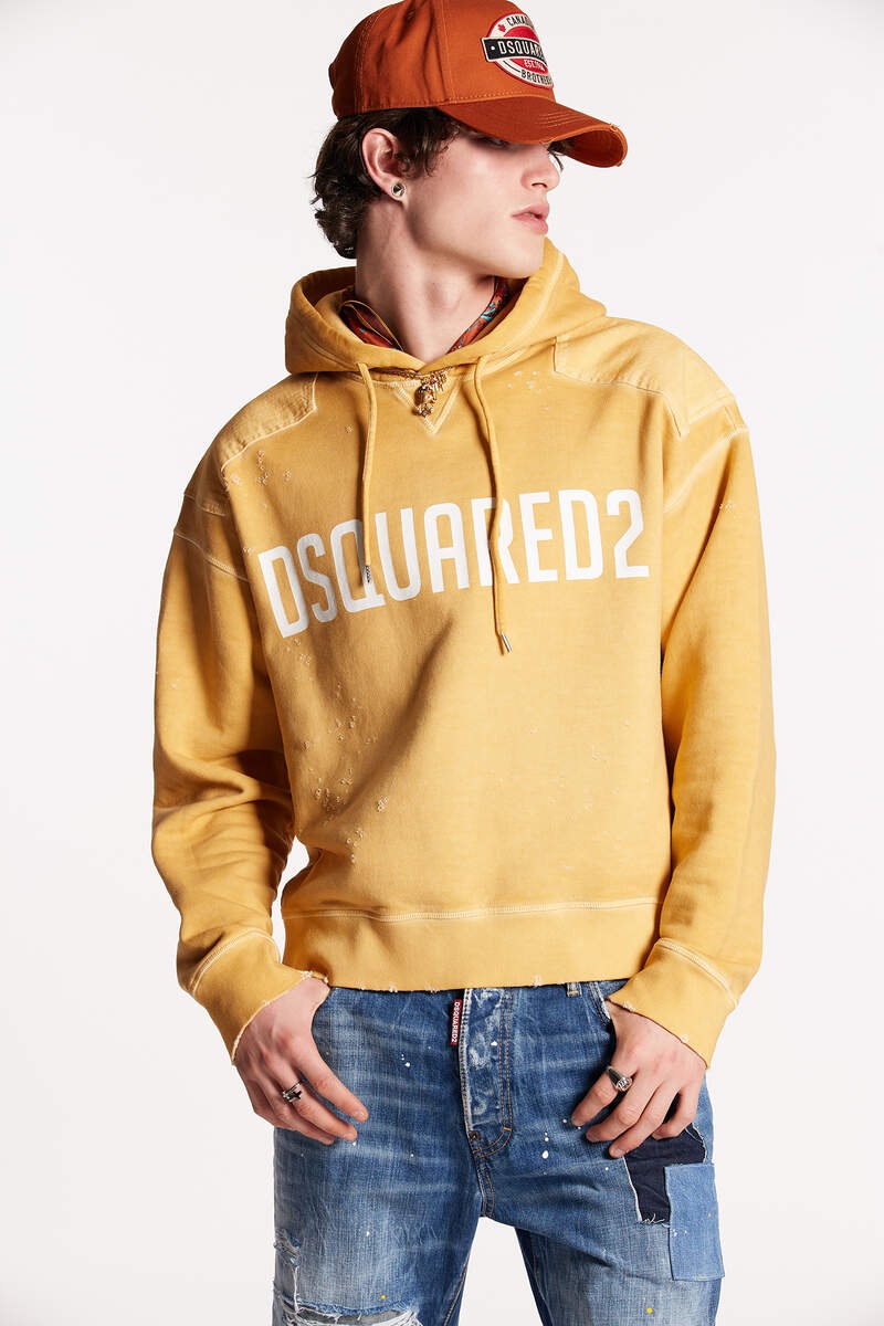 Dsquared2 Dsquared Mustard Cotton Sweatshirt In Yellow