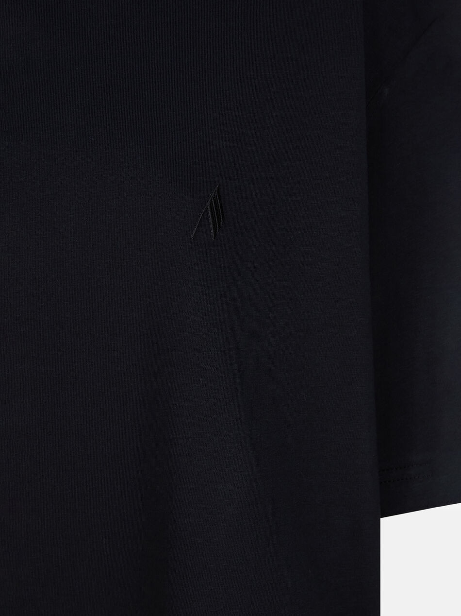 Attico Logo Embroidered Oversized T-shirt In Black