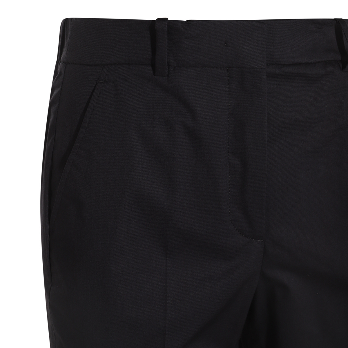 Incotex Trousers Featuring Belt Loops And Pockets In Black
