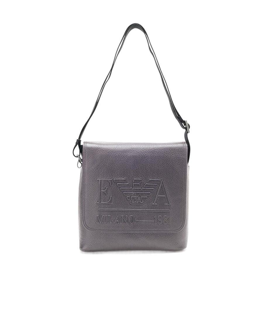 Emporio Armani Flip Shoulder Bag In Gray