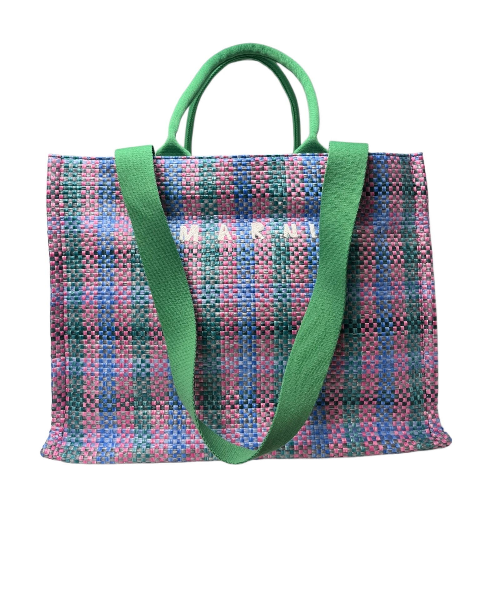 MARNI CHECKERED TOTE BAG