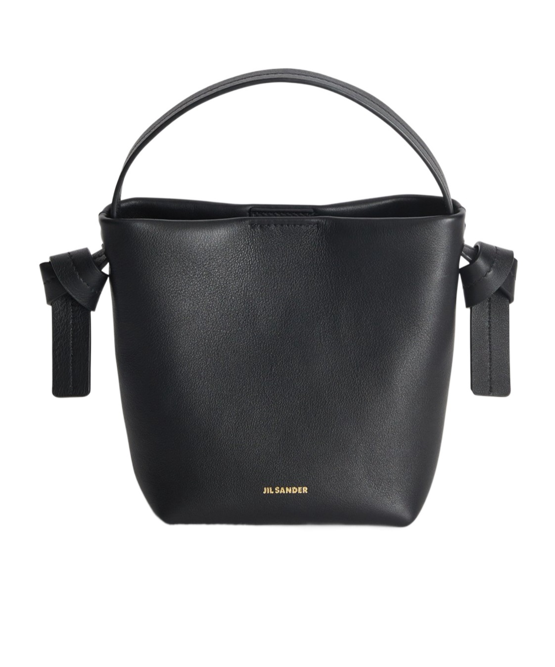 Jil Sander Knot Hobo Mini Shoulder Bag In Black