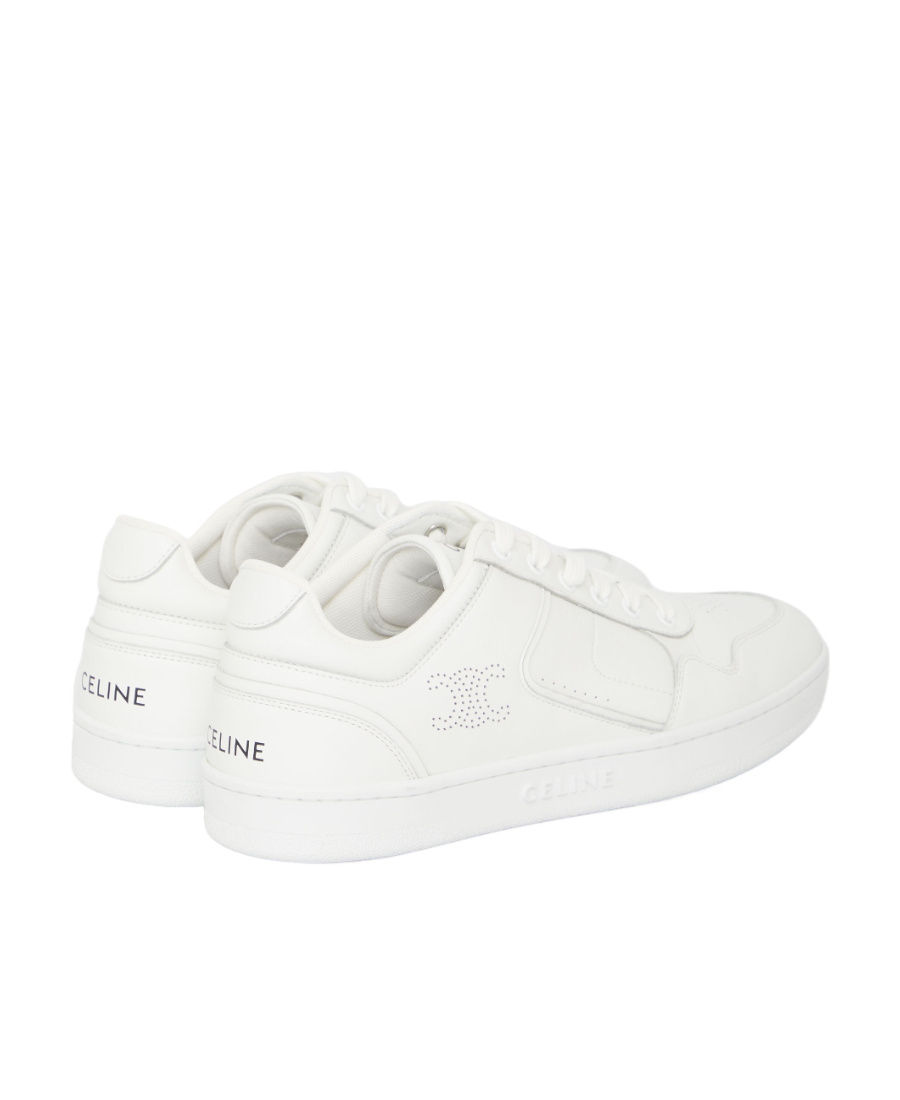 Celine Ct-10 Lacing Round Head Low-cut Casual Shoes In White