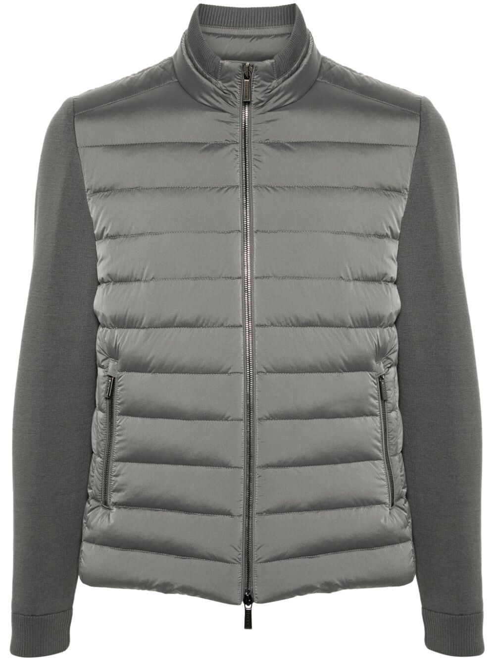 Moorer Cattaneo-s3c Panelled-design Jacket In Gray