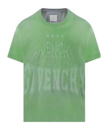 Givenchy Logo Detailed Crewneck T-shirt In Green